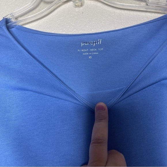 J. Jill Asymmetrical Hem Tiered Tunic Pullover Top Women's XS NWT - Picture 3 of 8